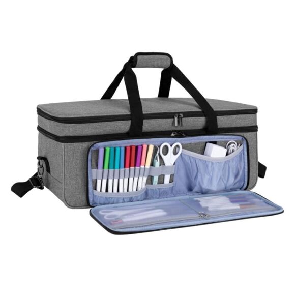 🧵Double Decker Cricut Carrying Case🧵 - Picture 1 of 7